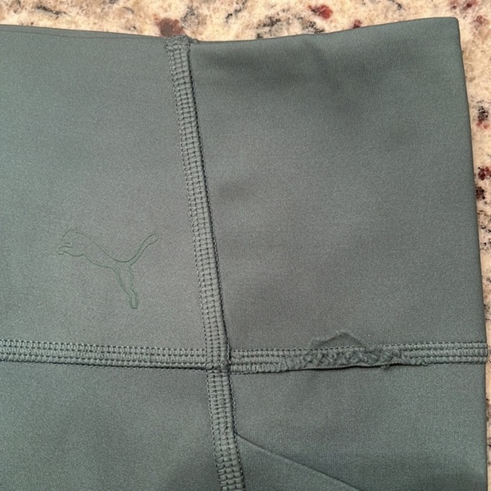Puma HR Training Green Leggings with pockets Medium - Picture 6 of 8